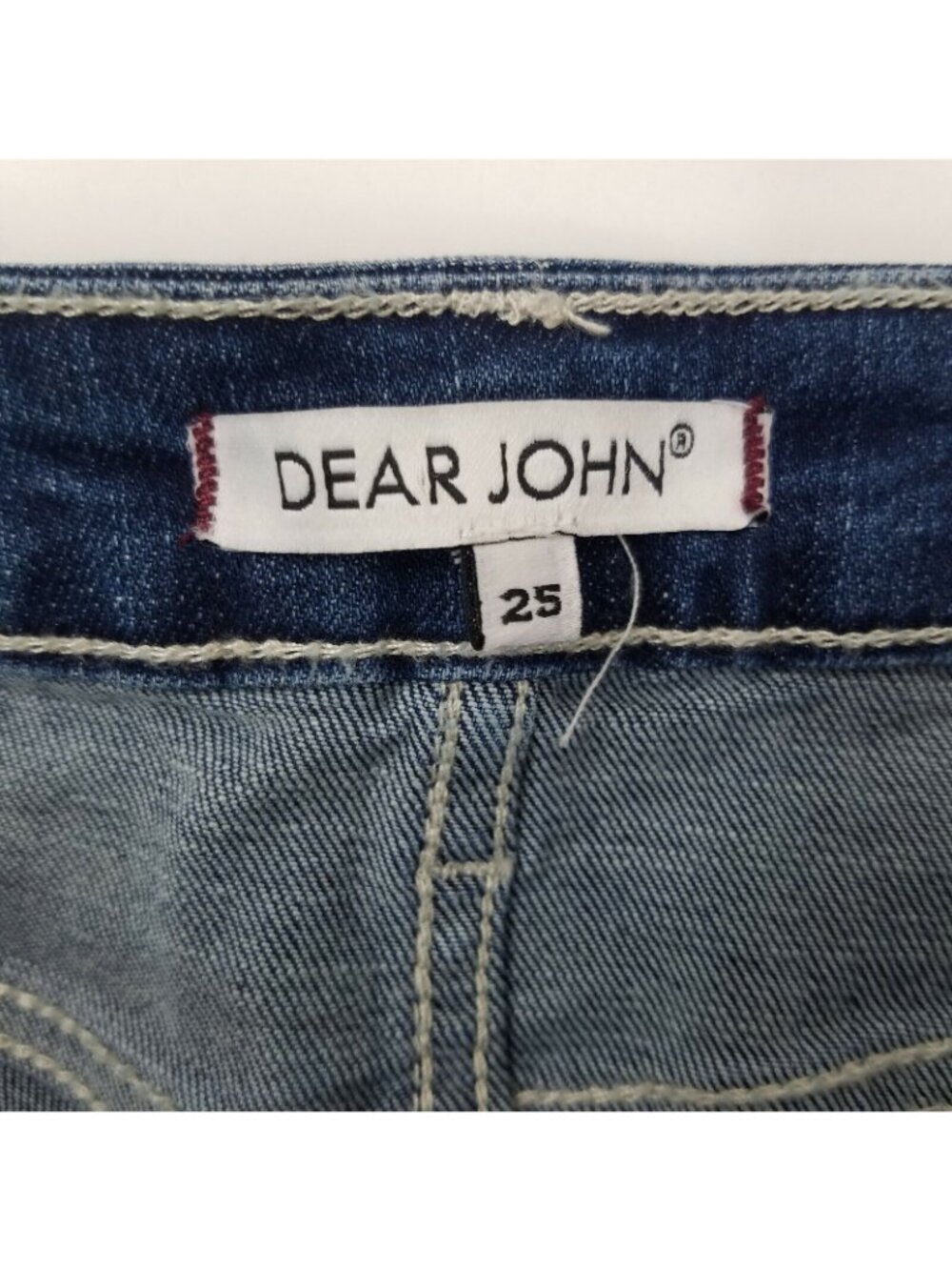 Dear John Women's Size 25 Jeans Gisele High Waisted Skinny Raw Hem Step Hem - Picture 8 of 10